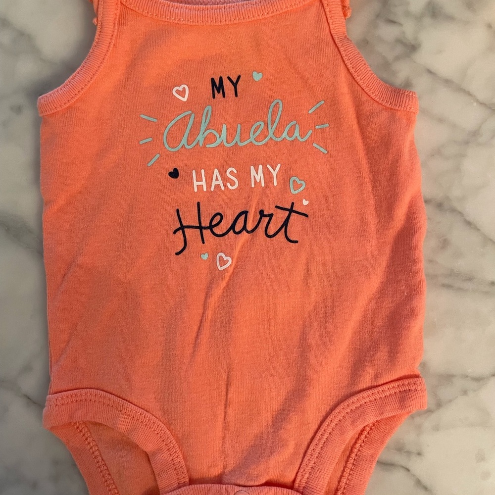 Carter’s My Abuela Has My Heart Onesie Newborn